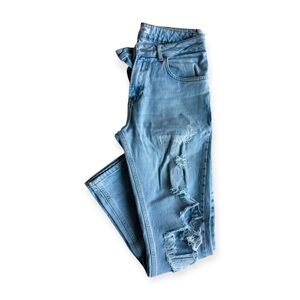 Zara Man Light Distressed Jeans, Skinny Fit - Size 31